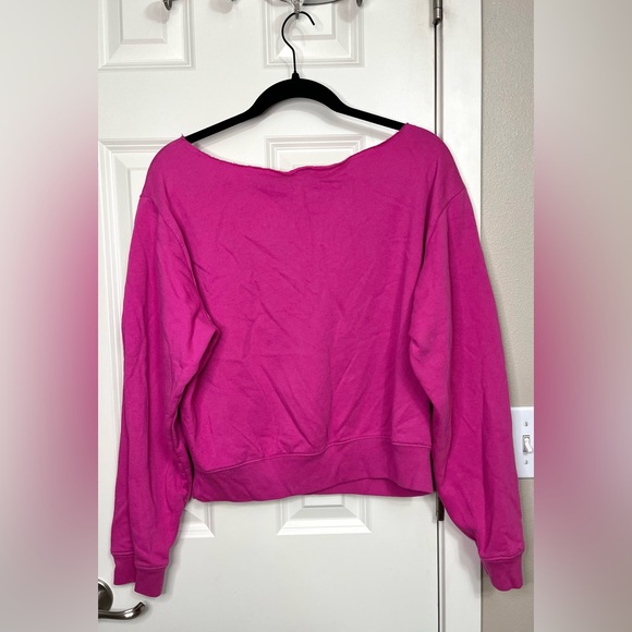 Victoria's Secret PINK Everyday Lounge Off-Shoulder Crewneck and Joggers Set - Picture 2 of 7